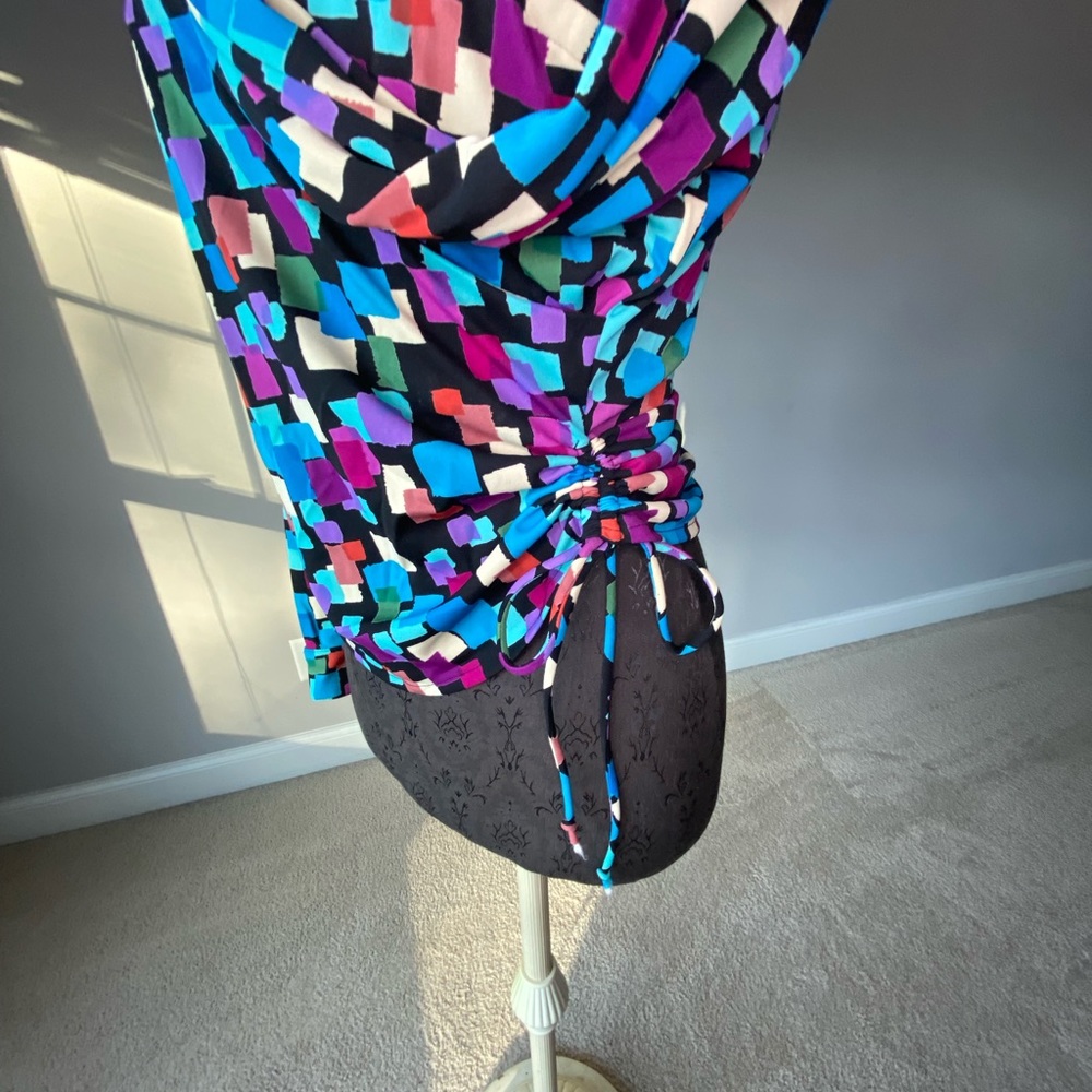 John Roberts Retro Multi Colored Blouse. View 3